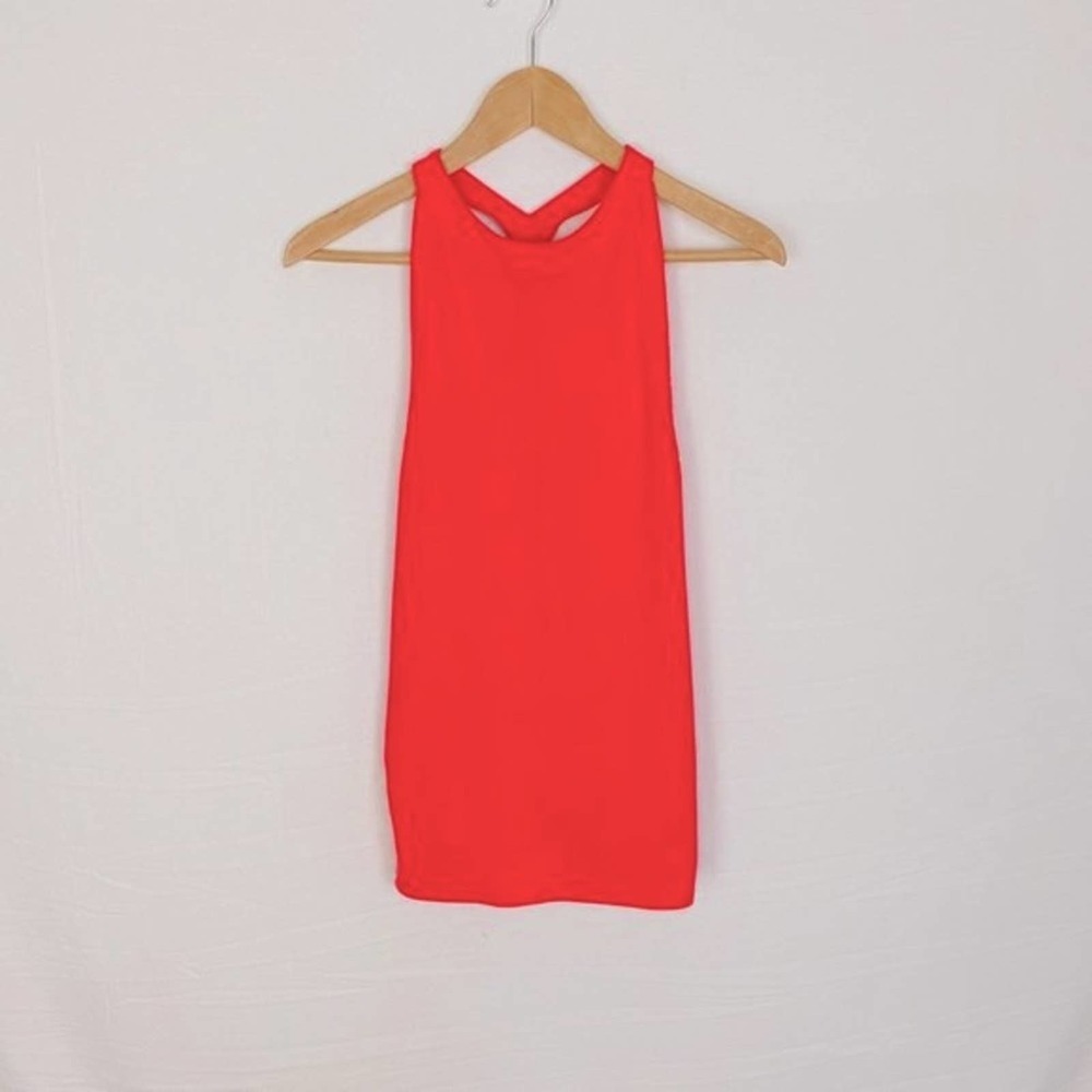 Athleta Womens Power Chi Athletic Top XXS Coral Moisture Wicking Racerback - Picture 7 of 12